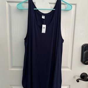 NWT Women’s Luxe Tank Sz XL Plus Size Navy